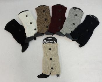 Knitted Boot Cuffs [3 Buttons]